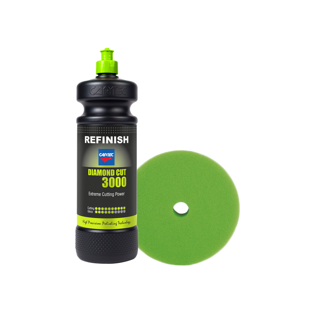 Diamond Cut 3000, 1 kg + Unipad, Dark green, 140 mm x 23 mm